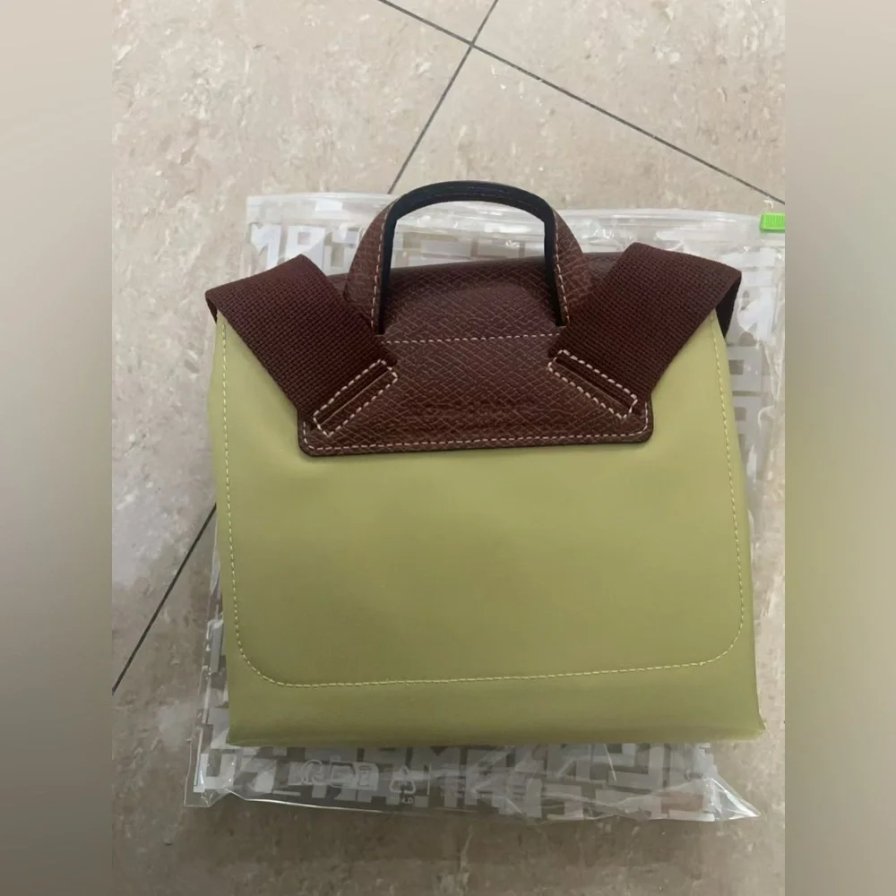 Longchamp Le Pliage Original Medium‎ Canvas Backpack color Pistachio